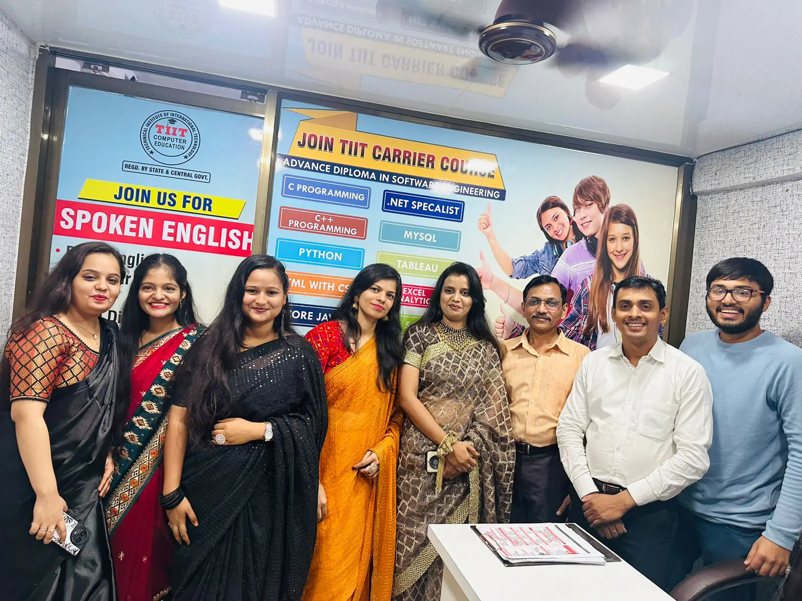 Certificate distribution at English Spread Academy – Best English Institute Boisar